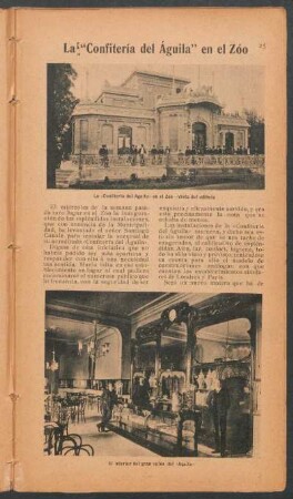 La "Confitería del Águila" en el Zoo