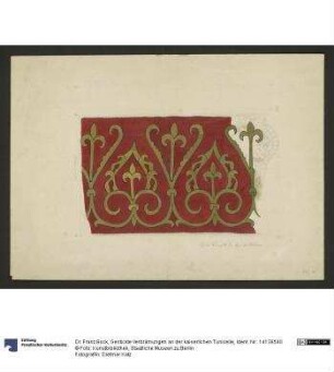 Gestickte Verbrämungen an der kaiserlichen Tunicelle