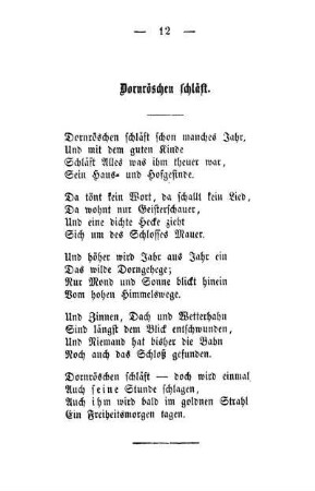 Dornröschen schläft