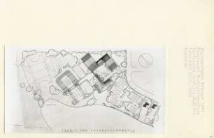 Tennis- und Hockeyclubanlage, Berlin-Charlottenburg (Diplomarbeit bei Karl Wilhelm Ochs): Lageplan 1:500