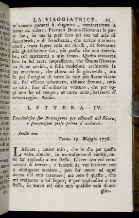 Lettera IV.