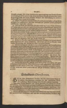 Gesundheits-Directoren.