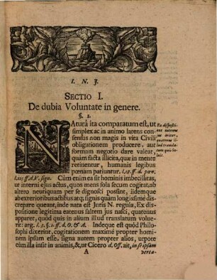 Disputatio Iuridica Inauguralis, De Eo, Quod Iustum Est In Dubio, Ubi De Genuina Praxi Iuris