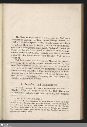 I. Ausgaben und Handschriften