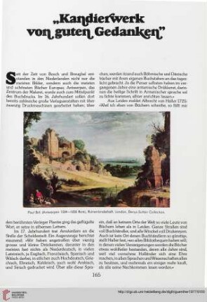 „Kandierwerk von guten Gedanken“