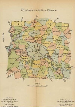 Übersichtsplan von Berlin und Vororten