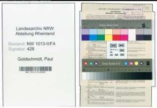 Entnazifizierung Paul Goldschmidt , geb. 02.10.1893 (Kaufmann)