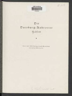 Die Duisburg-Ruhrorter Häfen