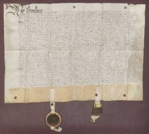 Bischof Reinhard von Worms bestätigt die Erneuerung der St. Wendels-Bruderschaft zu Mückenloch.