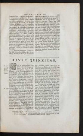 Livre Quinzieme