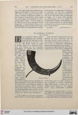 Ein gothisches Trinkhorn
