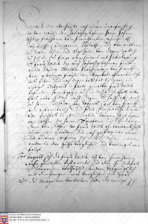 Vergleich über das Wittum der Freifrau Sophia Rosina Theresia von Frankenstein geb. freiin Wambold
