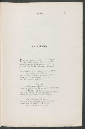 La velada