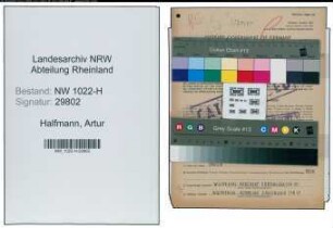 Entnazifizierung Artur Halfmann , geb. 09.08.1909 (Schlosser)