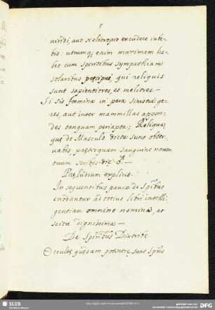 De Spiritibus Diatribe