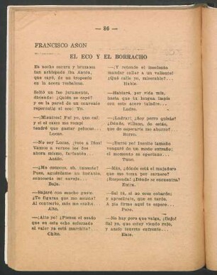 El eco y el borracho