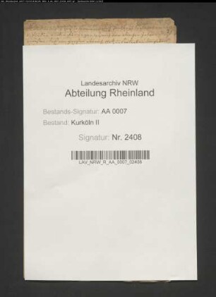 Weistum (Waldordnung) des Waldes zu Büttgen (Abschrift)