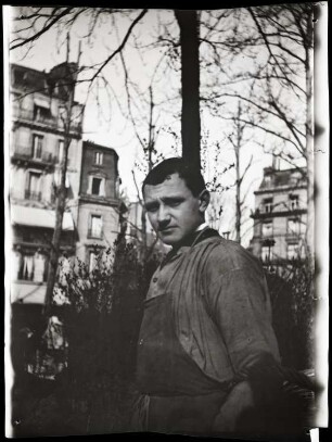 Paris, Jardin de l'Avenue du Bois (heute Avenue Foch), Porträt eines unbekannten Mannes