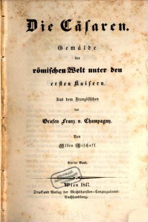 Die Cäsaren : Geschichte der Cäsaren bis auf Nero, 4