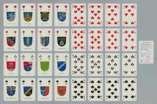 Kartenspiel zum Saarbrücker Bergmannskalender 1995: Bergbauwappen saarländischer Bergbaugemeinden