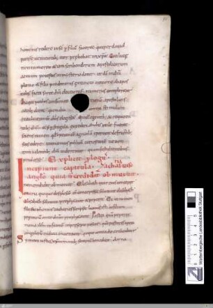 Capitula: Zacharias uiso angelo...