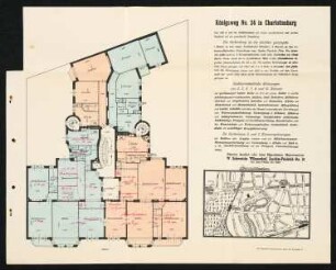 Wohnung Königsweg 24, Berlin-Charlottenburg: Wohnungsbeschreibung, Lageplan, Grundriss