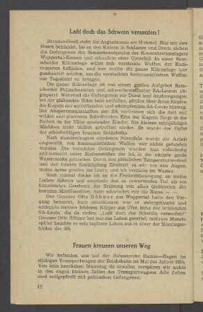 Frauen kreuzen unseren Weg
