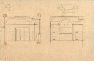 Hildebrand, Adolf von; München, Maria-Theresia-Str. 23; Wohnhaus Hildebrand - Atelier Ost, 1. OG (Wandabwicklungen)