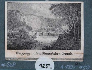 Der Plauensche Grund mit der Hegereiterbrücke nach Norden