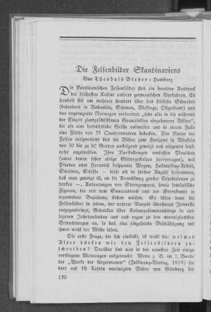 Die Felsenbilder Skandinaviens