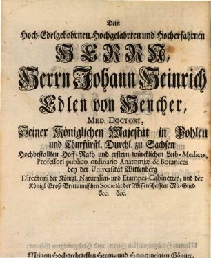 Lectiones Publicæ Von Vier Subjectis Chimicis, Nehmlich vom Salpeter, Schwefel, Spieß-Glas Und Eisen : Wie solche Bey dem in Berlin gestiffteten Königl. Collegio Medico-Chirurgico abgehandelt worden