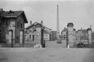 Eingangstor des Schlachthofs