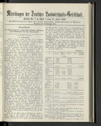 Beilage Nr. 9 zu Stück 9 vom 21. April 1900.