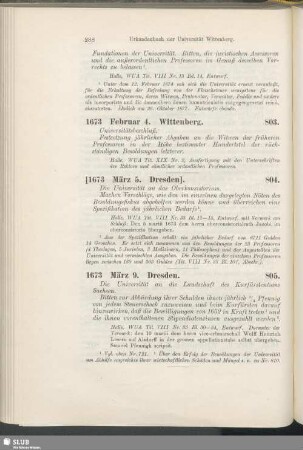 803. 1673, Februar 4. Wittenberg