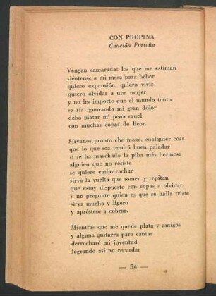 Con propina : Canción porteña