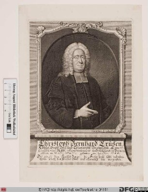 Bildnis Christoph Bernhard Cruse(n)