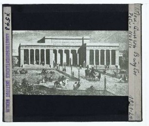Wien, Äußeres Burgtor : Ansicht, Stich