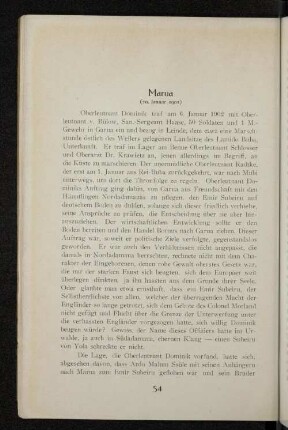 Marua (20. Januar 1902)