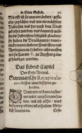 Das siebend Capitel.