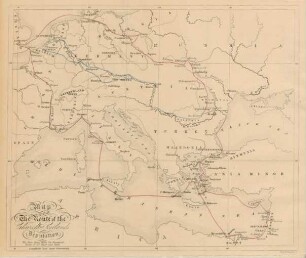 Map to Illustrate The Route of the Church of Scotlands Deputation