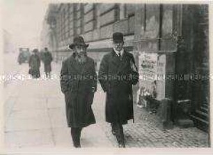 Kurt Eisner und Konrad Ritter von Preger in Berlin