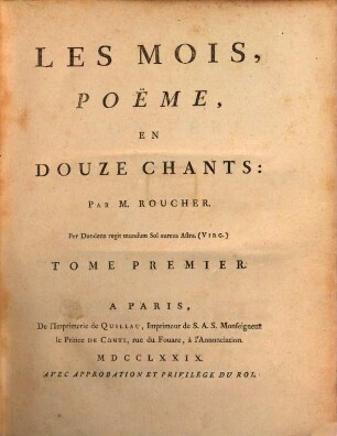 Les mois : poëme en douze chants, 1