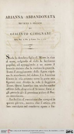 CI. Arianna Abbandonata