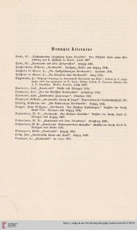 Benutzte Literatur