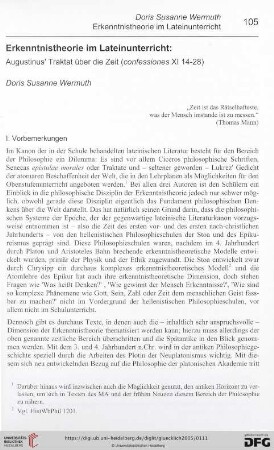 Erkenntnistheorie im Lateinunterricht