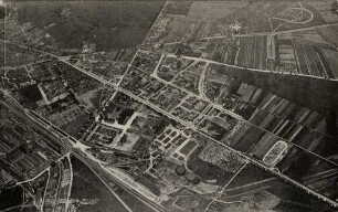 Luftbildaufnahmen von Karlsruhe. Oststadt - Gesamtbild