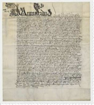 Der Propst zu St. Johannis Dr. Leonnard Langhe regelt das Memorienwesen der Lambertikapelle mit seinen Einkünften [lat].