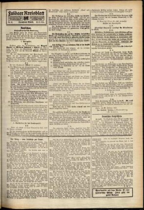 Zweite Ausgabe vom Dienstag, den 23. Februar 1915.