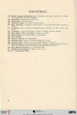 Nachtrag (Nr. 496-515)