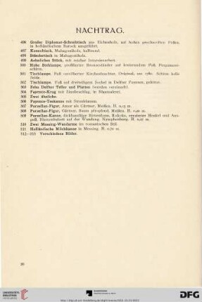 Nachtrag (Nr. 496-515)